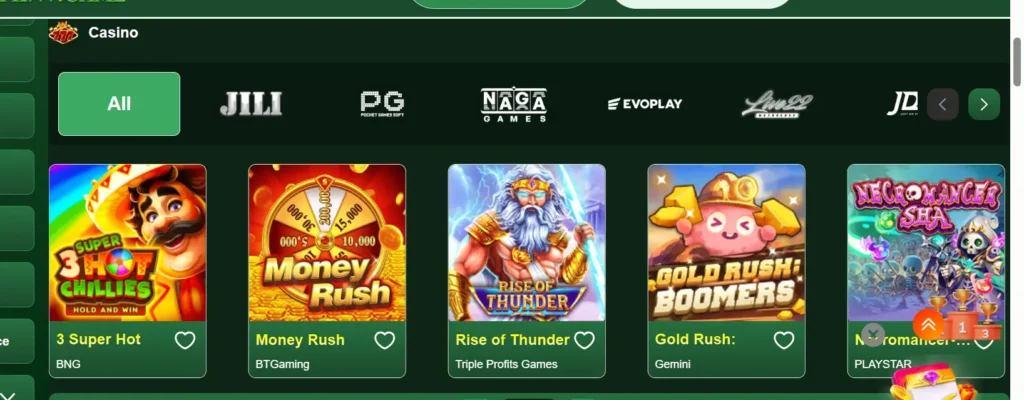 PK777 mobile gaming app with slots, cards, and mini games for earning money.