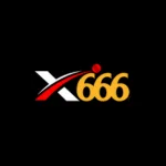 Logo featuring the text "X666 Game" with a red and white swoosh crossing the "X" on a black background.