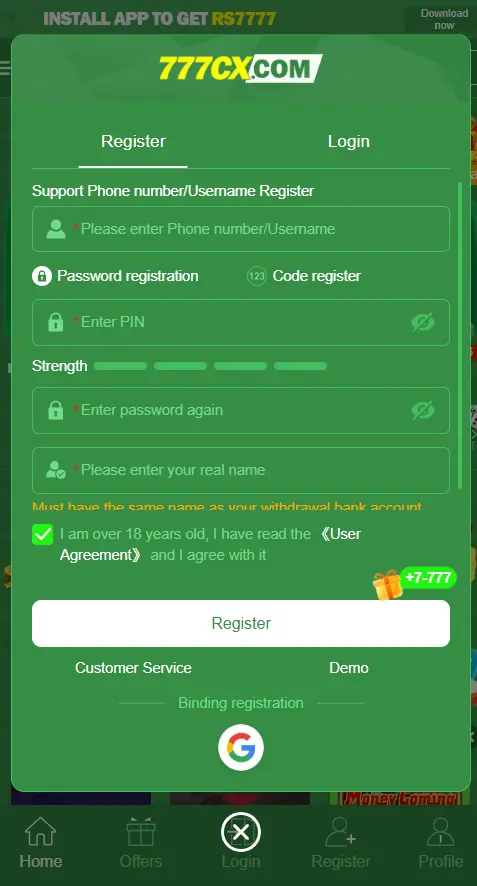777CX Casino App Pakistan – Best slot & lottery earning APK with instant withdrawals.