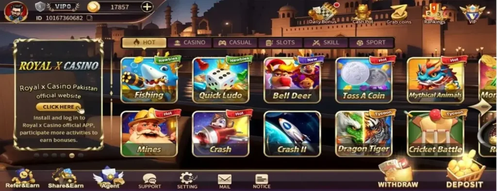 Royal X Casino APK real cash app in pakistan 2025 APK 2025 Download – Real Money Earning App for Android