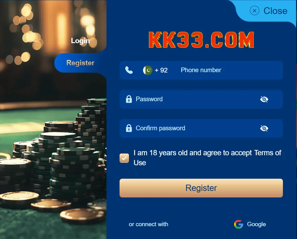 KK33 Game Deposit and Withdrawal via JazzCash and Easypaisa