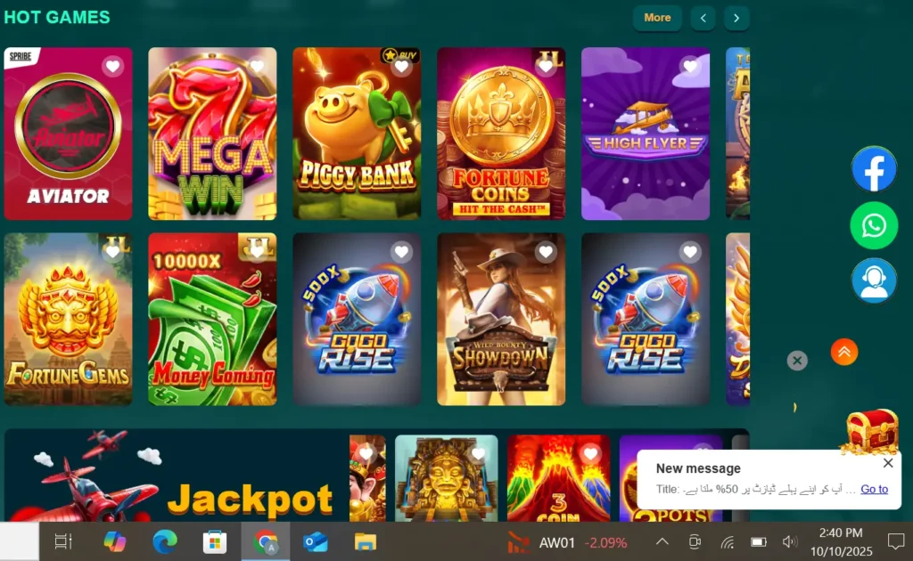 Screenshot of WE999 Game showing real cash earning and exciting mini-games