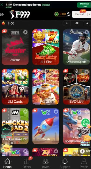 P999 Game tournament leaderboard