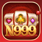 N999 Game app logo with golden text and slot machine reel featuring heart, club, and diamond symbols